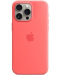 Калъф Apple - Silicone MagSafe, iPhone 15 Pro Max, Guava - 1t