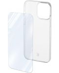 Калъф и протектор Cellularline - iPhone 15 Pro Max, прозрачни - 2t