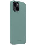 Калъф Holdit - Silicone, iPhone 15, Moss Green - 2t