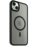 Калъф Next One - Black Mist Shield MagSafe, iPhone 15, черен - 3t