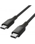 Кабел Belkin - Boost Charge, USB-C/USB-C, 240W, 1 m, черен - 3t