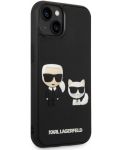 Калъф Karl Lagerfeld - Karl and Choupette, iPhone 14/13, черен - 3t