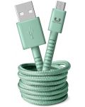 Кабел Fresh N Rebel - USB-A/Micro USB, 1.5 m, зелен - 1t