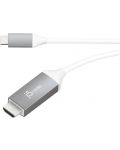 Кабел j5create  - JCC153G, USB-C/HDMI, 1.8m, бял - 1t
