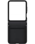 Калъф Samsung - Leather, Galaxy Z Flip5, черен - 3t