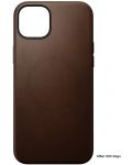 Калъф Nomad - Modern Leather, iPhone 15 Plus, кафяв - 3t