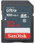 Карта памет SanDisk - Ultra, 32GB, SDHC, UHS-I  - 1t