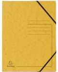 Картонена папка Exacompta - с ластик, жълта - 1t