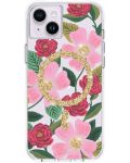Калъф Case-Mate - Rifle Paper Rose Garden MagSafe, iPhone 14 Plus, многоцветен - 1t
