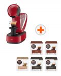 Кафемашина с капсули Krups - Infinissima, KP170531, червена + 5 кутии NESCAFE Dolce Gusto - 1t