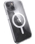 Калъф Speck - Presidio Perfect Clear Glitter Grip MS, iPhone 13, Platinum - 4t