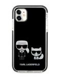 Калъф Karl Lagerfeld - TPE Karl and C, iPhone 11, черен - 1t