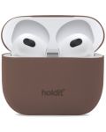 Kaлъф Holdit - Silicone, AirPods 3, Dark Brown - 1t