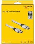 Кабел Delock - 85367 Ultra High Speed, HDMI/HDMI, 2m, сребрист - 2t