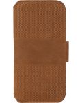 Калъф Krusell - Leather Wallet, iPhone 13 mini, кафяв - 2t