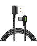 Кабел Xmart - Gaming, USB-A/USB-C, 1.2 m, чeрен - 1t