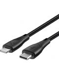 Кабел Xmart - MFi, Lightning/USB-C, 1.2m, черен - 2t
