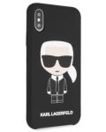 Калъф Karl Lagerfeld - Full Body Iconic, iPhone X/XS, черен - 2t