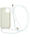 Калъф Mobile Origin - Lanyard, iPhone 14, Light Grey - 2t