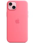 Калъф Apple - Silicone MagSafe, iPhone 15 Plus, розов - 1t