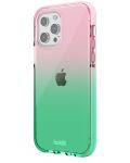 Калъф Holdit - Seethru, iPhone 13 Pro, Grass green/Bright Pink - 2t