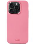 Калъф Holdit - Silicone, iPhone 15 Pro, Rouge Pink - 1t