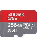 Карта памет SanDisk - Ultra, 256GB, microSDXC, Class10 + адаптер - 2t