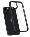 Калъф Spigen - Ultra Hybrid, iPhone 13, Matte Black - 3t