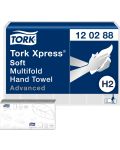 Кърпи за ръце Tork - Xpress Multifold Advanced, H2, двупластови, 21 х 136 кърпи - 1t