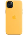 Калъф Apple - Silicone MagSafe, iPhone 15 Plus, Sunshine - 2t