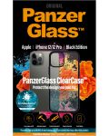 Калъф PanzerGlass - ClearCase, iPhone 12/12 Pro, прозрачен/черен - 2t