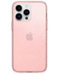 Калъф Spigen - Liquid Crystal Glitter, iPhone 14 Pro, Rose Quartz - 3t