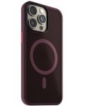 Калъф Next One - Claret Mist Shield MagSafe, iPhone 15 Pro Мах, червен - 2t