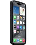 Калъф Apple - FineWoven MagSafe, iPhone 15 Pro, черен - 3t