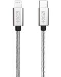 Кабел Next One - USB-C/Lightning, 1.2 m, сребрист - 4t