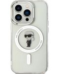 Калъф Karl Lagerfeld - IML Ikonik, iPhone 15 Pro, прозрачен - 1t