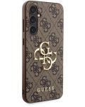 Калъф Guess - PU 4G Metal Logo Case, Galaxy S23 FE, кафяв - 5t