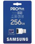 Карта памет Samsung - PRO Plus, 256GB, microSDXC + USB четец - 3t
