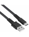 Кабел Rivacase - PS6002BK21, USB-C/USB-A, 2.1 m, черен - 1t