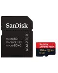 Карта памет SanDisk - Extreme PRO, 256GB, microSDXC, Class10 + адаптер - 1t