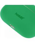 Калъф за слушалки Holdit - Silicone, AirPods Pro 1/2, зелен - 3t