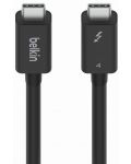 Кабел Belkin - Thunderbolt 4, USB-C/USB-C, 2 m, черен - 3t