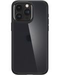 Калъф Spigen - Ultra Hybrid, iPhone 15 Pro, Frost Black - 1t