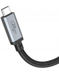 Кабел Hoco - US05, USB-C/USB-C, USB4, 1 m, 100W, черен - 1t