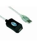 Удължителен кабел VCom - CU823, USB-A/USB-A, 5 m, сив - 1t