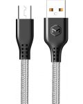 Кабел Xmart - Warrior, USB-A/Micro USB, 1 m, сив - 1t