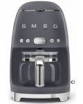 Кафемашина за шварц кафе Smeg - DCF02GREU, 1.4 l, 1050 W, сива - 1t