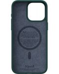 Калъф Njord - Salmon Leather MagSafe, iPhone 15 Pro Max, зелен - 5t