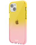 Калъф Holdit - SeeThru, iPhone 14/13, Bright Pink/Orange Juice - 3t