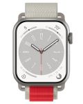 Каишка Next One - Adventure Loop, Apple Watch, 41 mm, бяла/червена - 2t